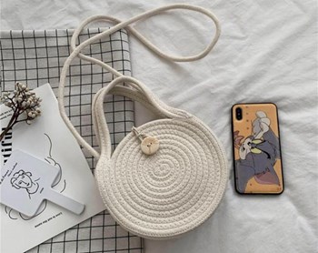 Beach and Boat across Body hand Woven Bags